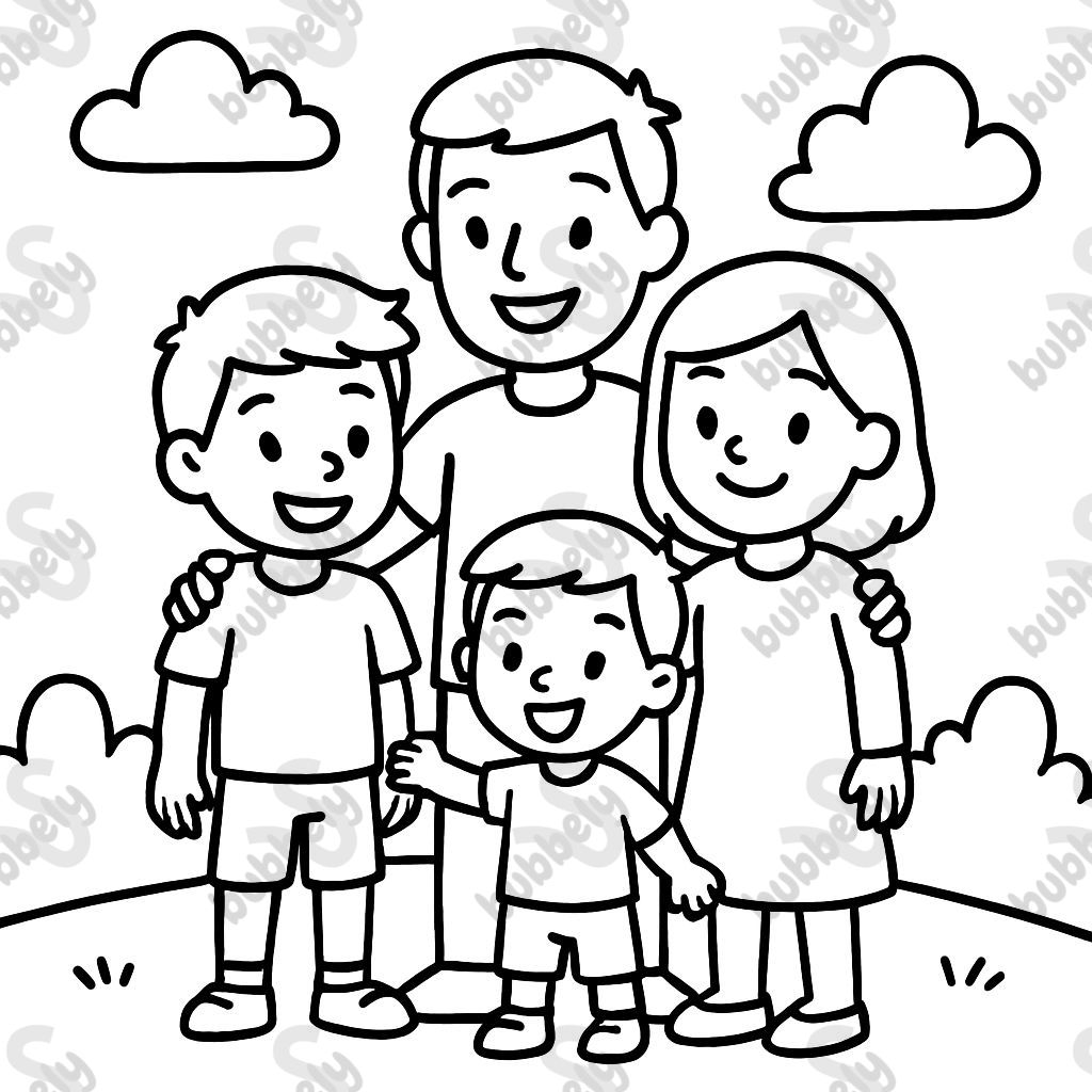 Family with 2 sons Family with 2 sons