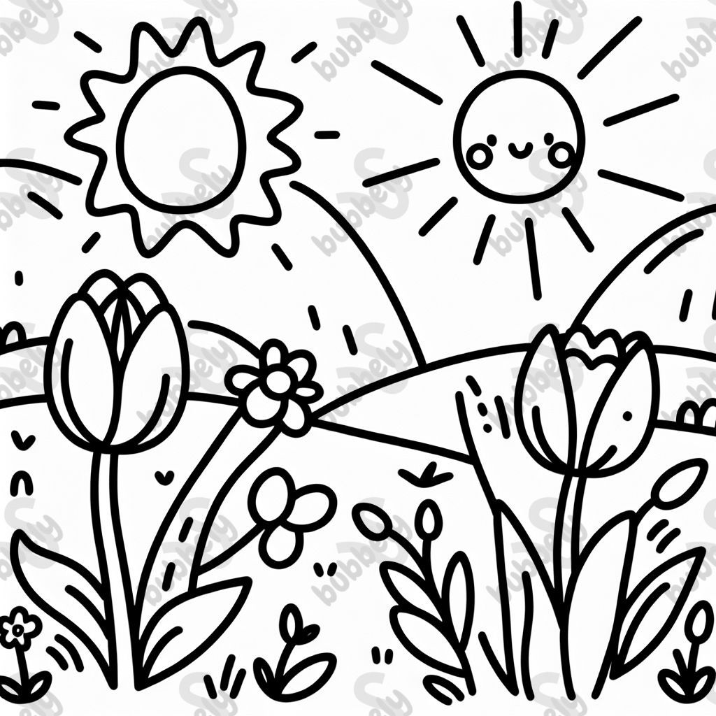 tulipanes y sol tulipanes y sol