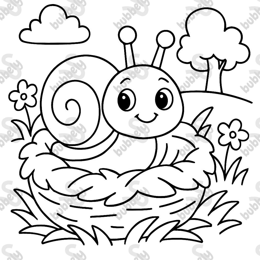 una babosa bebé en un nido una babosa bebé en un nido